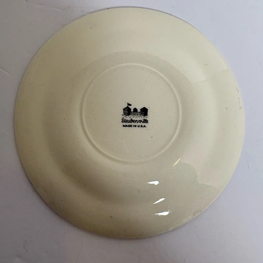 Vintage Steubenville Butterfly Decorative Plate